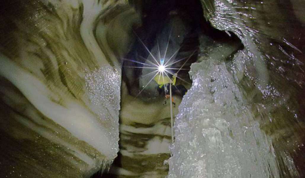 Ice Cave Challenge Glacier hike and climbing in an ice cave 3