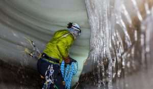 Ice Cave Challenge Glacier hike and climbing in an ice cave