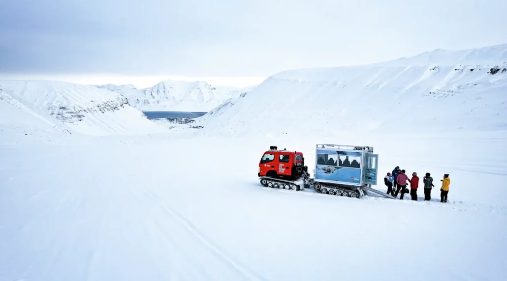 Ice Cave Exploration by Snowcat
